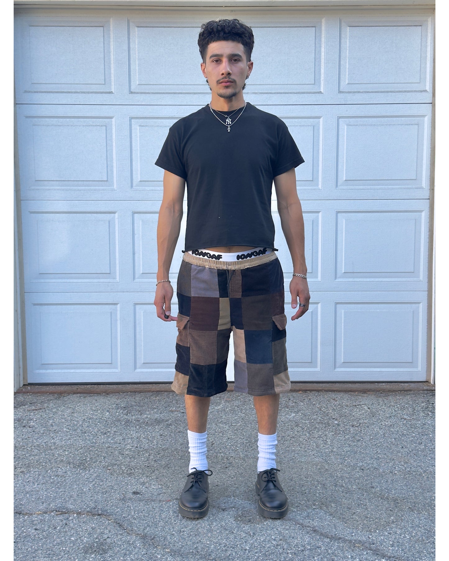 323 Patchwork Pants/Shorts