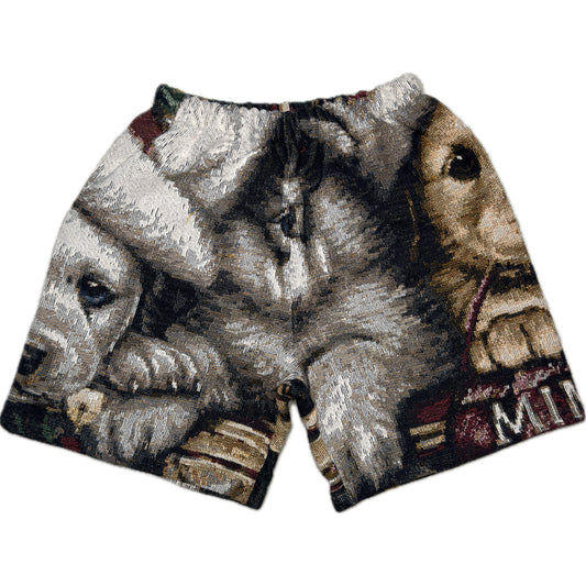 Puppy Christmas Tapestry Shorts