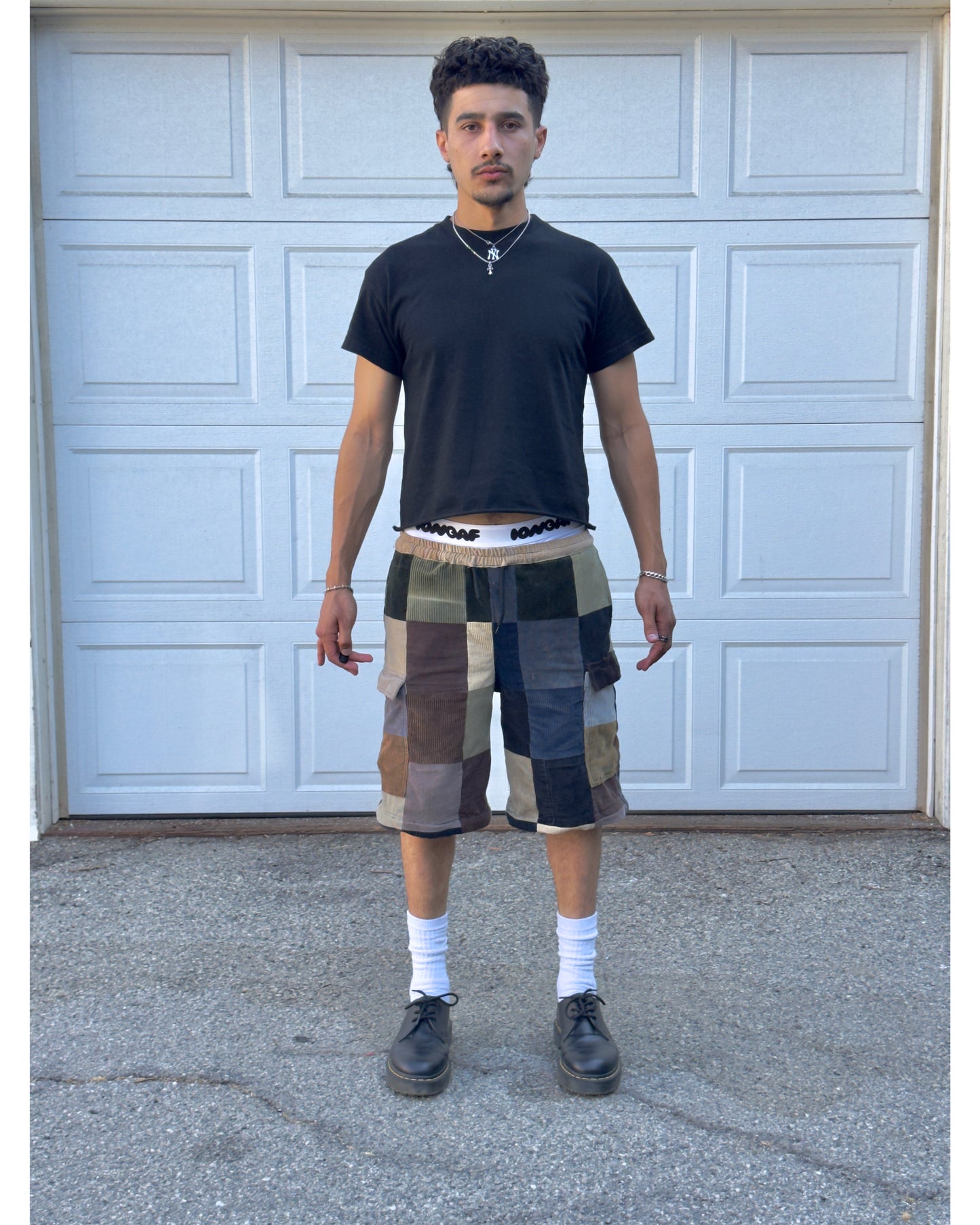 323 Patchwork Pants/Shorts