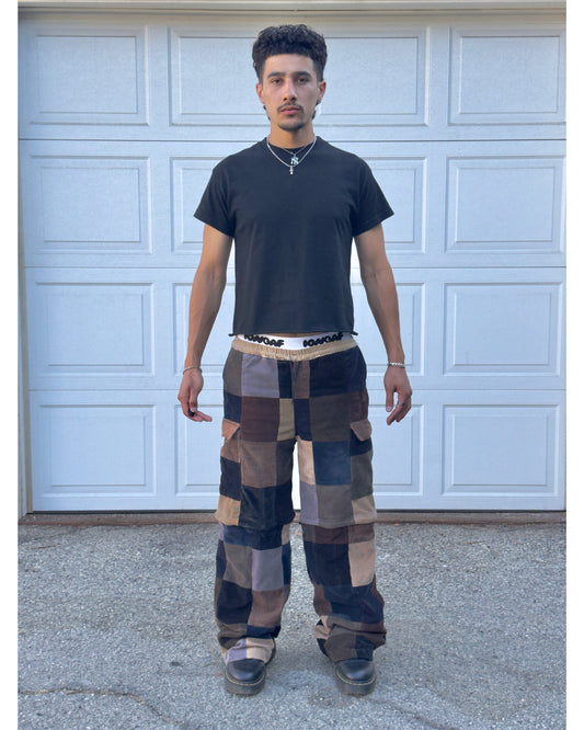 323 Patchwork Pants/Shorts