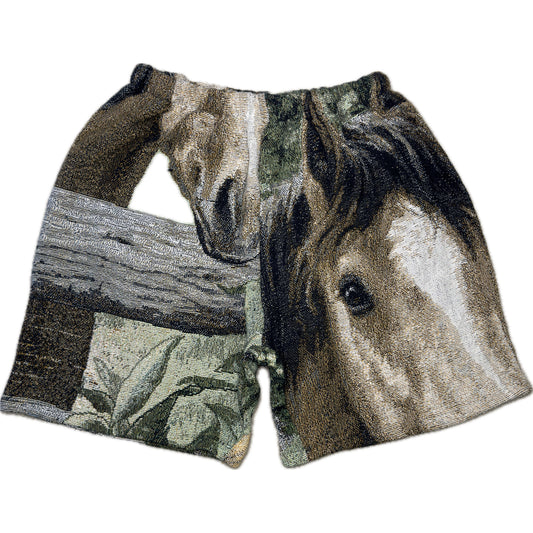 Horse Nature Tapestry Shorts