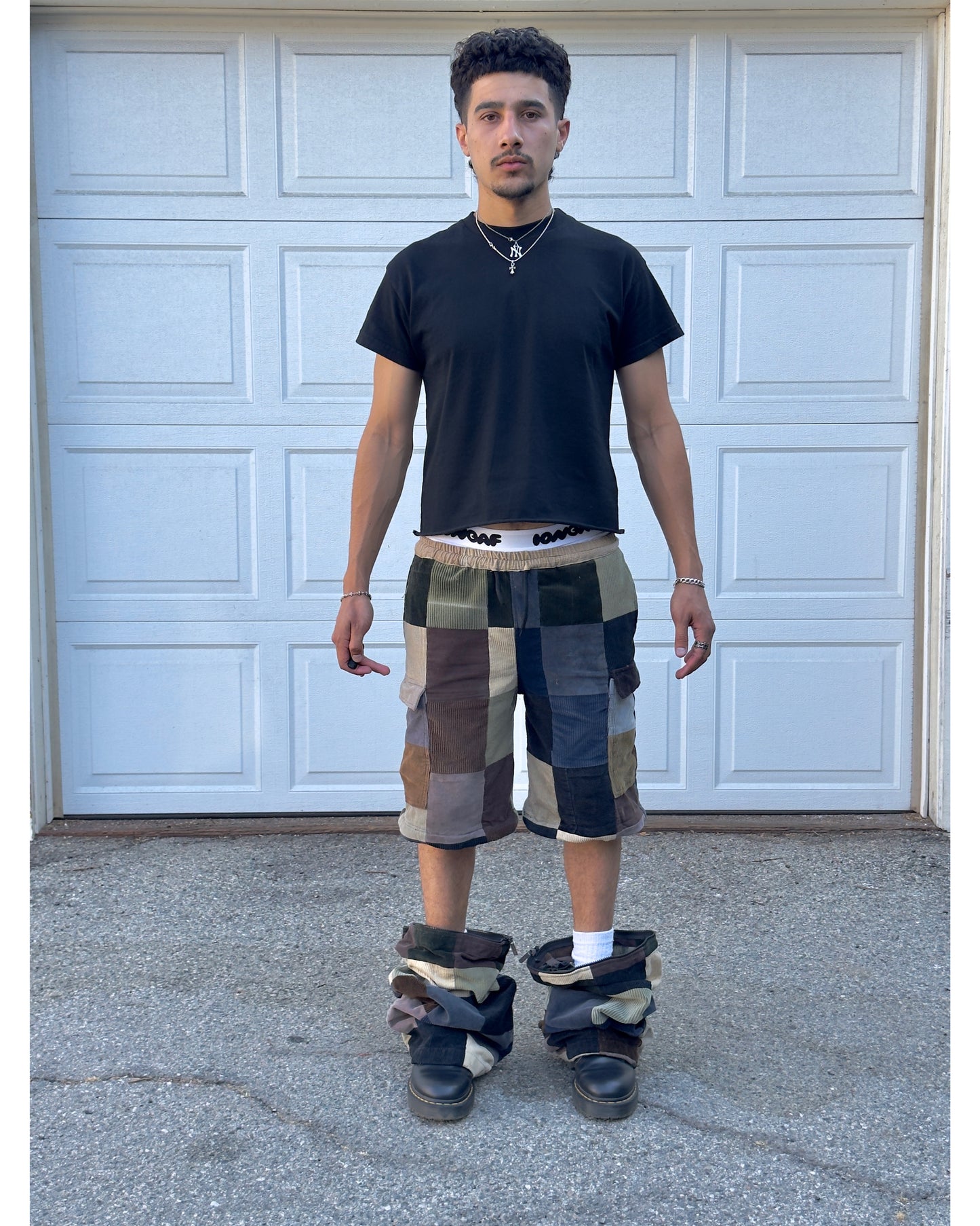 323 Patchwork Pants/Shorts