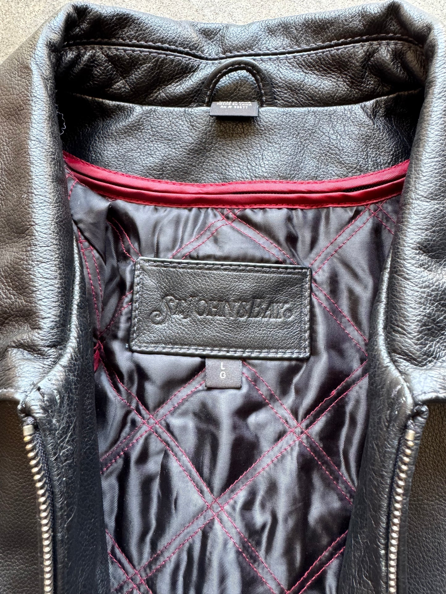 St. Johns Bay Leather Jacket