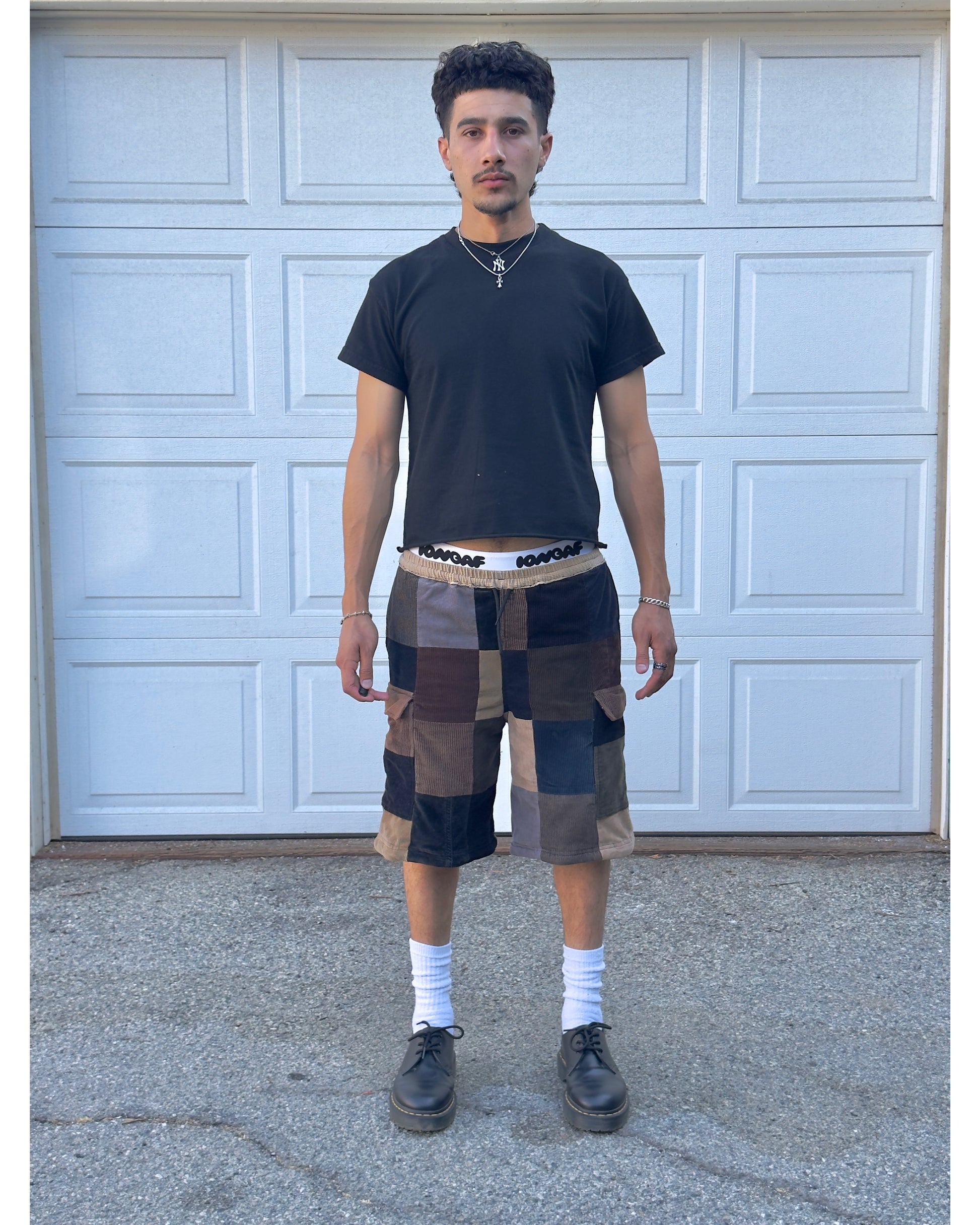 323 Patchwork Pants/Shorts