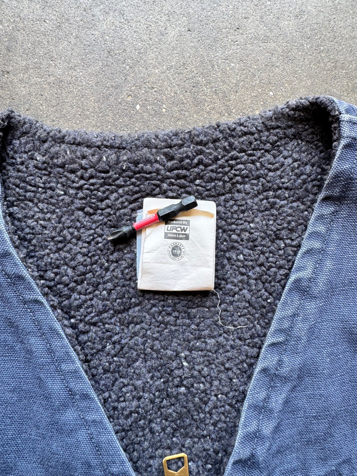 Vintage Carhartt Sherpa Lined Work Vest