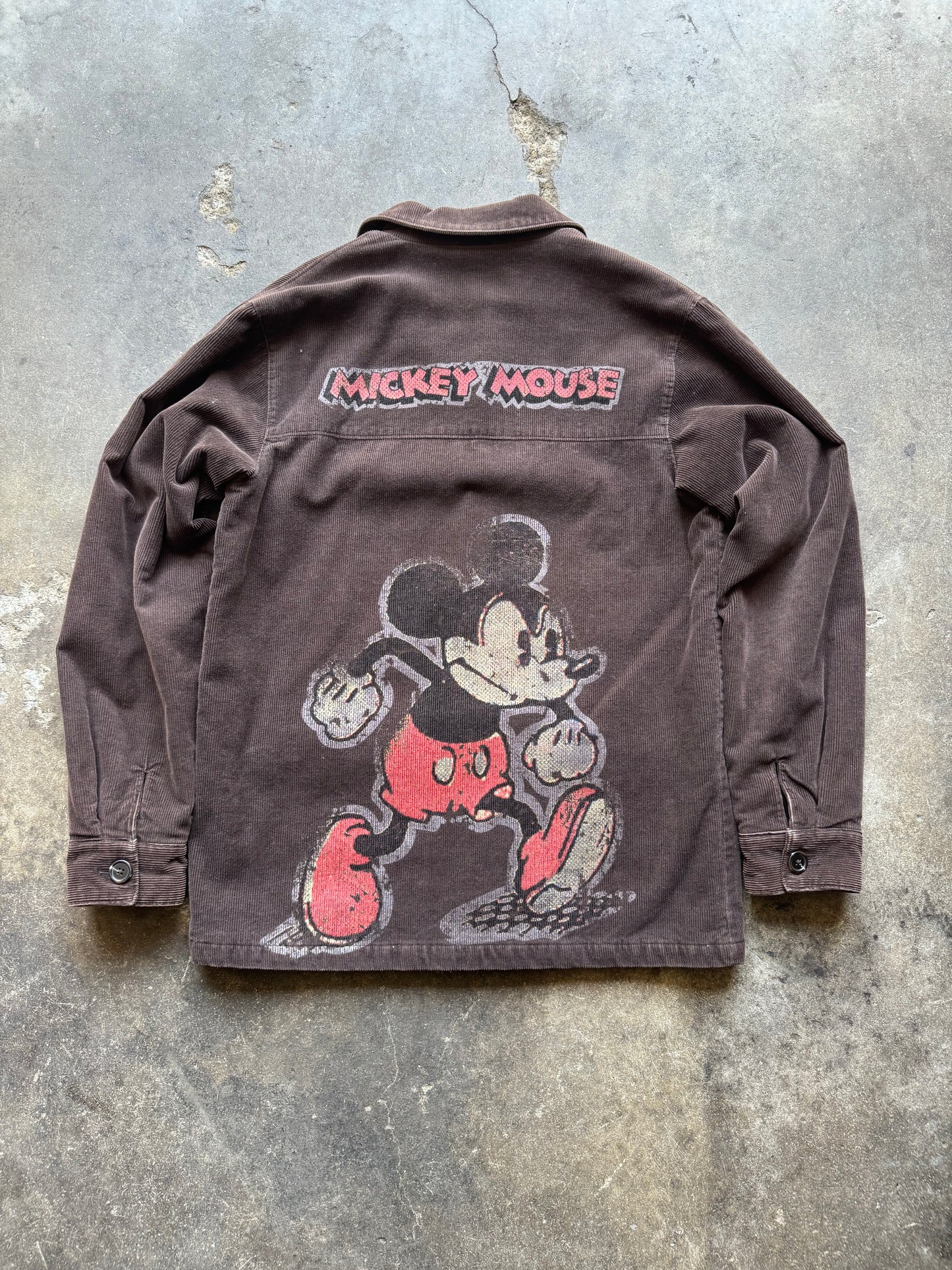 Vintage Disney Store Mickey Mouse Corduroy Jacket