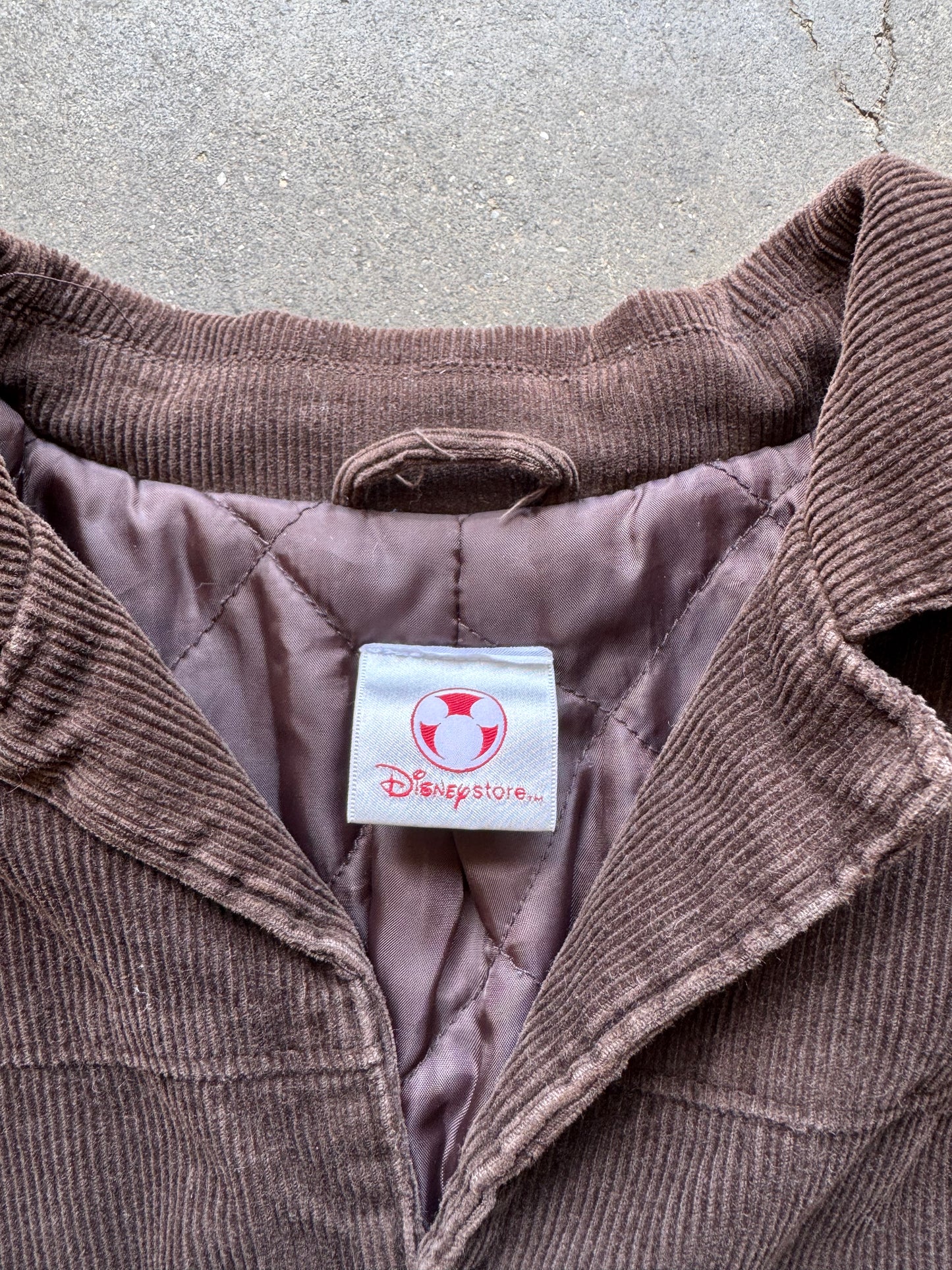 Vintage Disney Store Mickey Mouse Corduroy Jacket