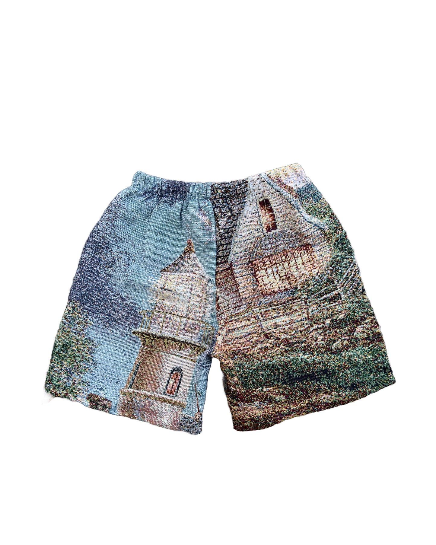 Flagpole Lighthouse Tapestry Shorts