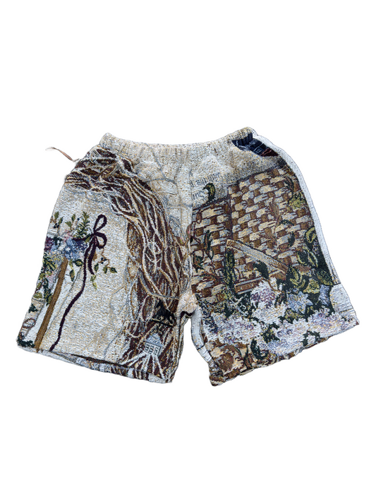 Vintage Garden Chair Tapestry Shorts